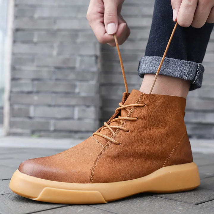 Men's Leather Chukka Boots – Smart Casual Ankle Desert Boots – view 8