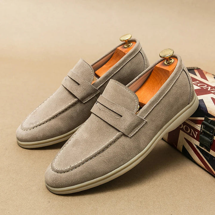 Men's Suede Slip-On Loafers – Milan Smart Casual Shoes – view 2