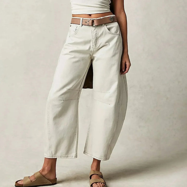 Women's Wide-Leg Stretch Denim Jeans – Relaxed Everyday Fit – view 5