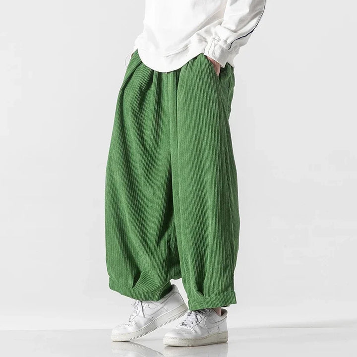 Men's Wide-Leg Corduroy Trousers – Relaxed Drawstring Comfort – view 5