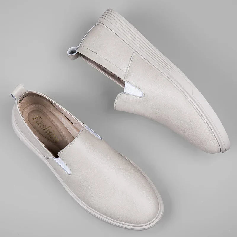 Men's Leather Loafers – Milano Slip-On Smart Casual Shoes – view 6