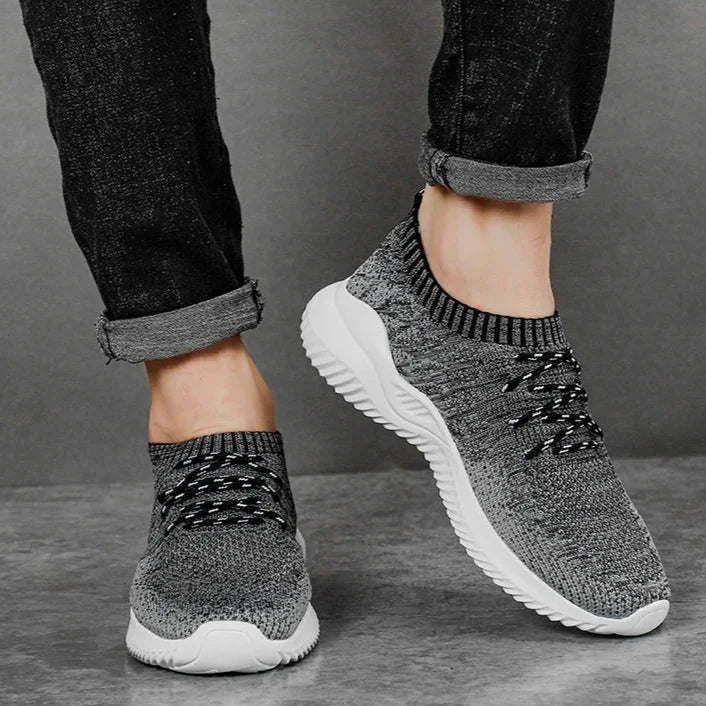 Men's Knit Trainers – Lightweight Breathable Slip-On Shoes
