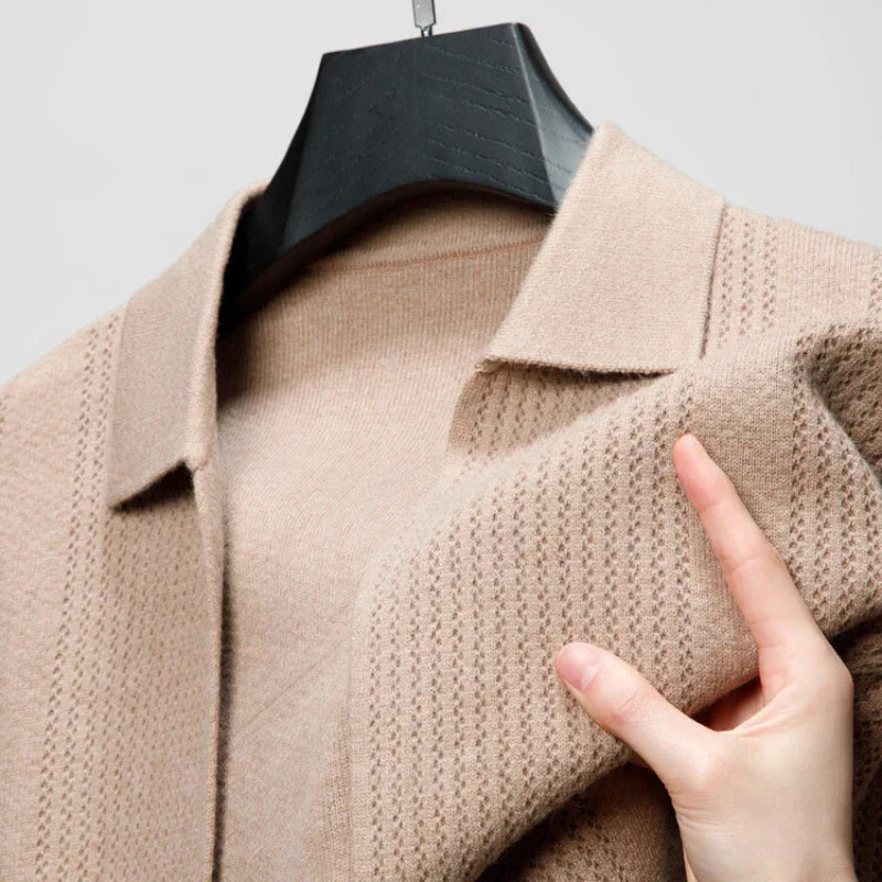 Men's Valerio Cashmere Button-Up Cardigan – Ribbed Knitwear – view 5