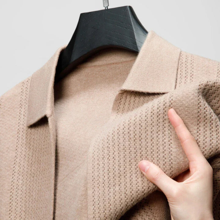 Men's Valerio Cashmere Button-Up Cardigan – Ribbed Knitwear – view 5