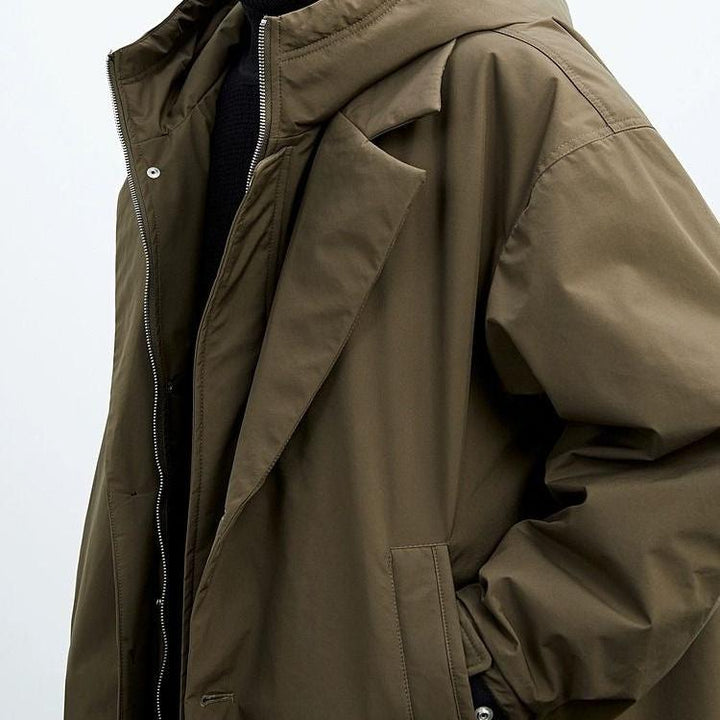 Men's Water-Resistant Overcoat – Streamlined Commuter Coat – view 2