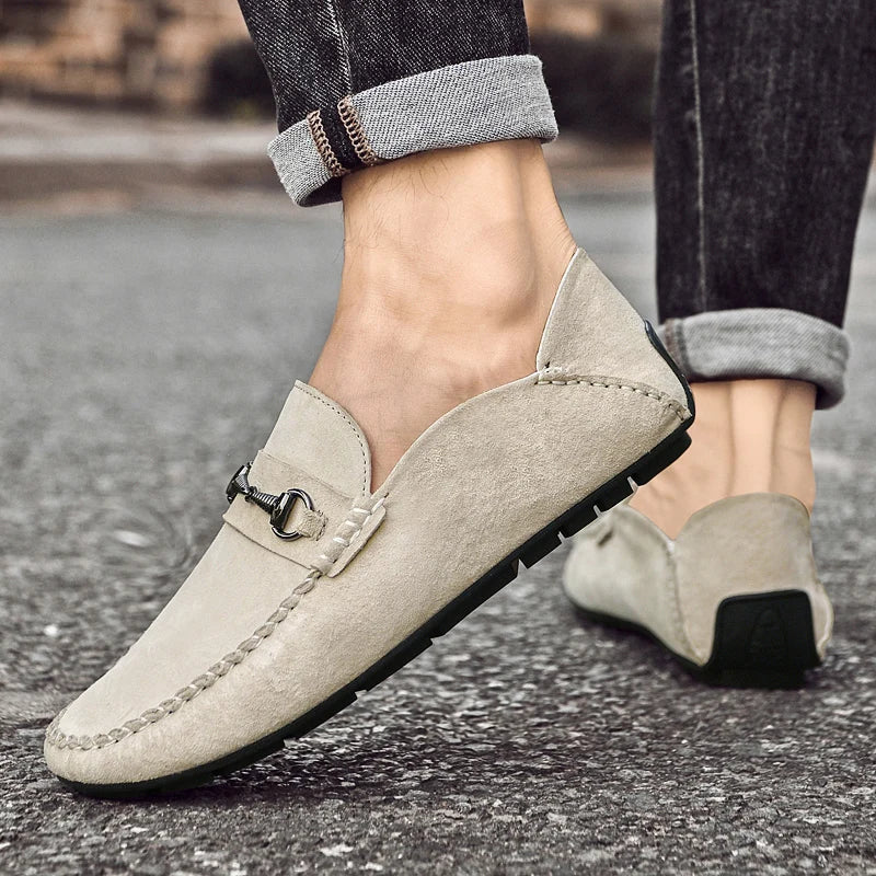Men's Suede Loafers – Horse-Bit Detail – Non-Slip Sole – view 10