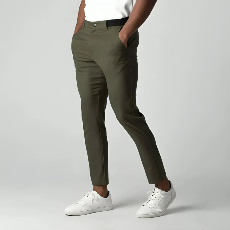 Men's Slim Fit Stretch Chinos – Smart Casual Tapered Trousers – view 6