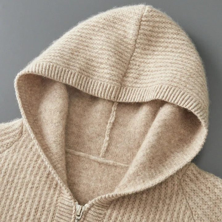 Men's Cashmere Zip-Through Hoodie – Lightweight Luxury Layer – view 6