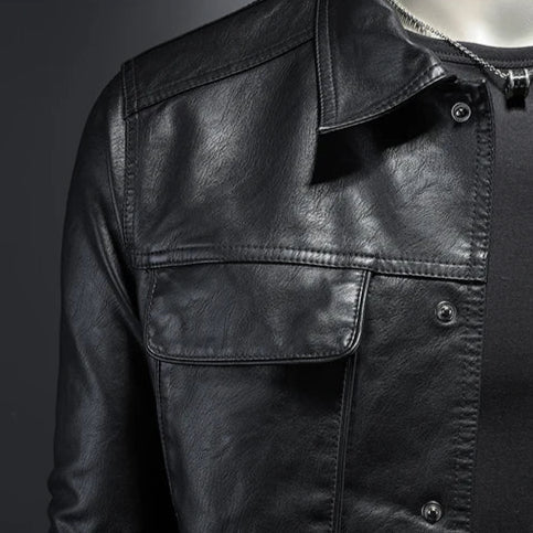 Men's Genuine Leather Jacket – Sleek Tailored Everyday Layer – view 4