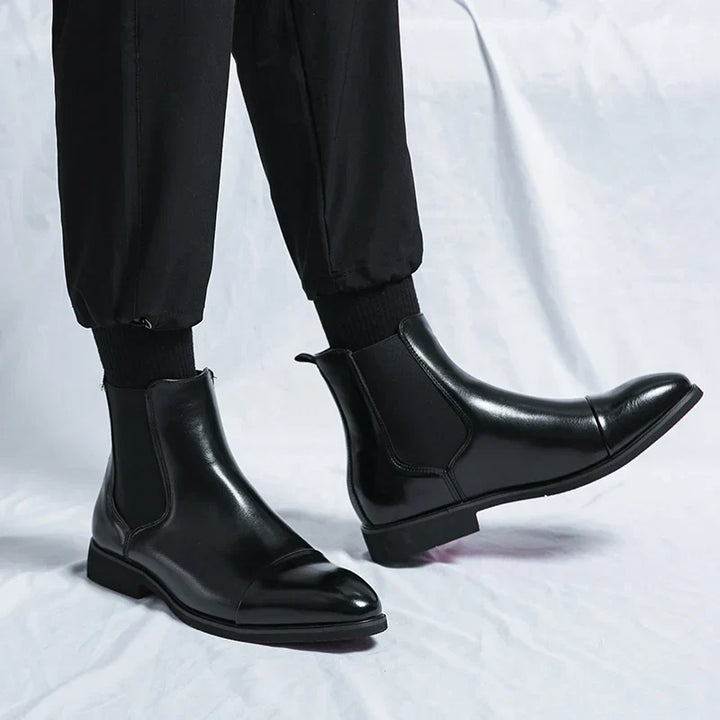 Men's Leather Chelsea Boots – Smart Casual Slip-On Ankle Boots – view 5