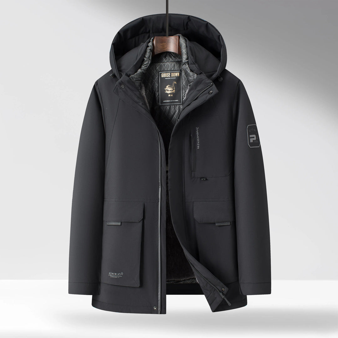 Men's Down Parka – Insulated Hooded Winter Coat – view 2