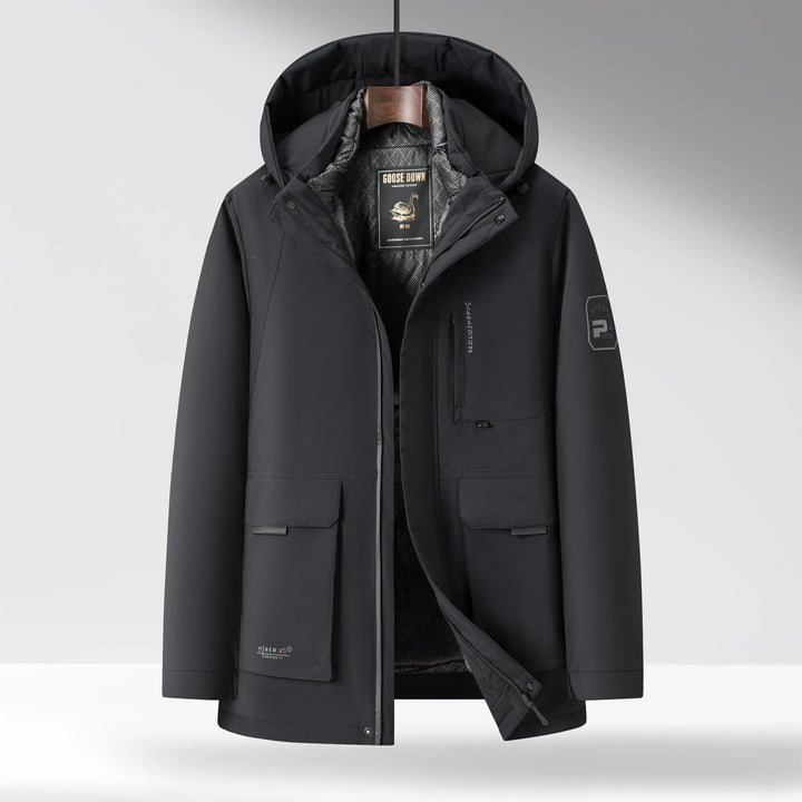 Men's Down Parka – Insulated Hooded Winter Coat – view 2