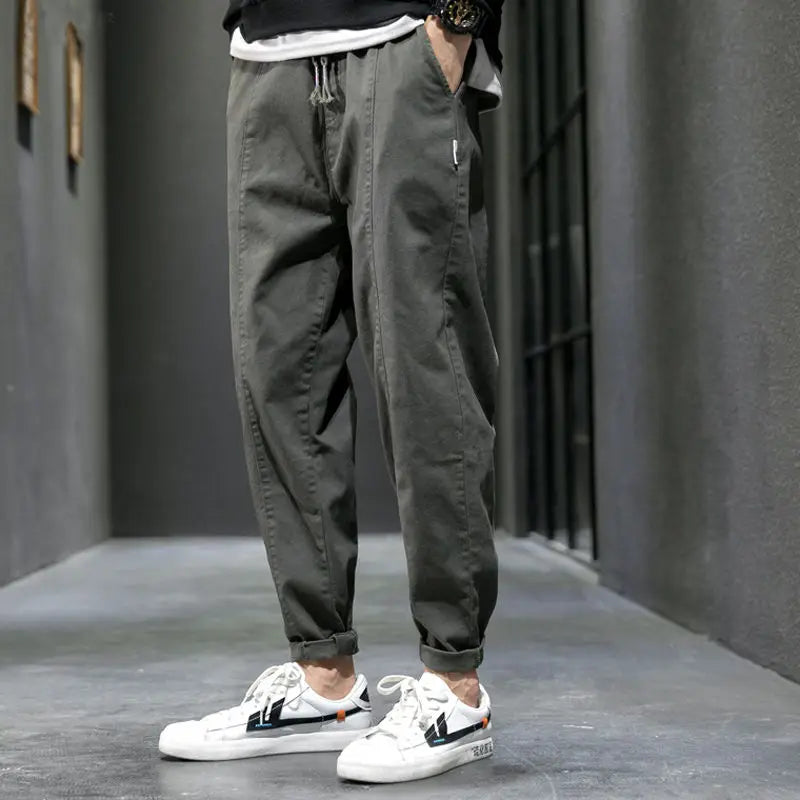 Men's Cotton Blend Tapered Joggers – Everyday Comfort Fit – view 2