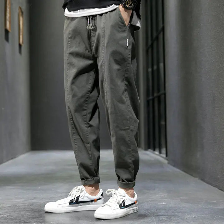Men's Cotton Blend Tapered Joggers – Everyday Comfort Fit – view 2