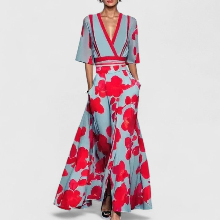 Women's Elegant Maxi Dress - Timeless Fit and Flare
