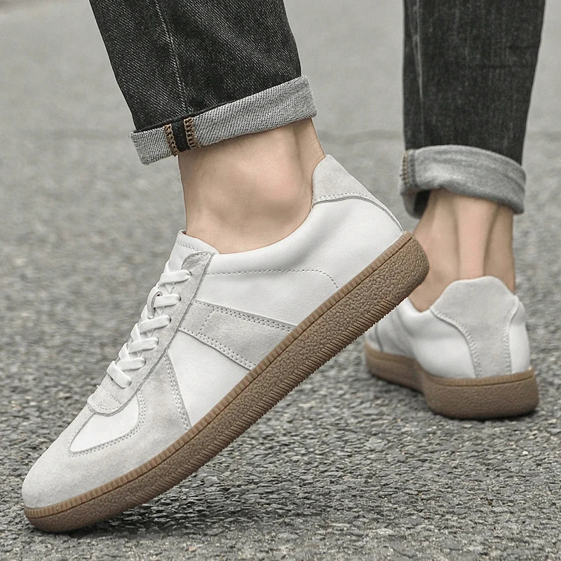 Men's Suede and Leather Trainers – Alpine Everyday Casual – view 4