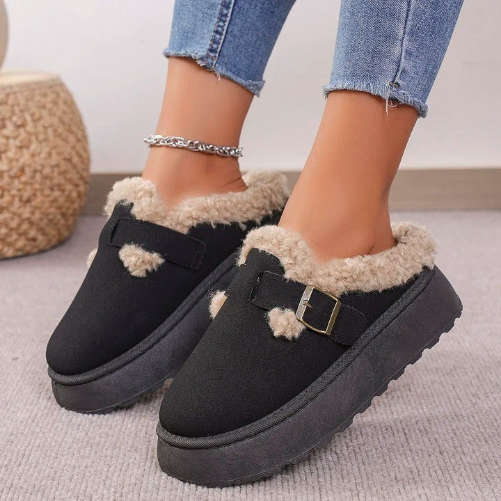 Women's Velvet Plush Slippers – Cosy Faux Suede House Shoes – view 4