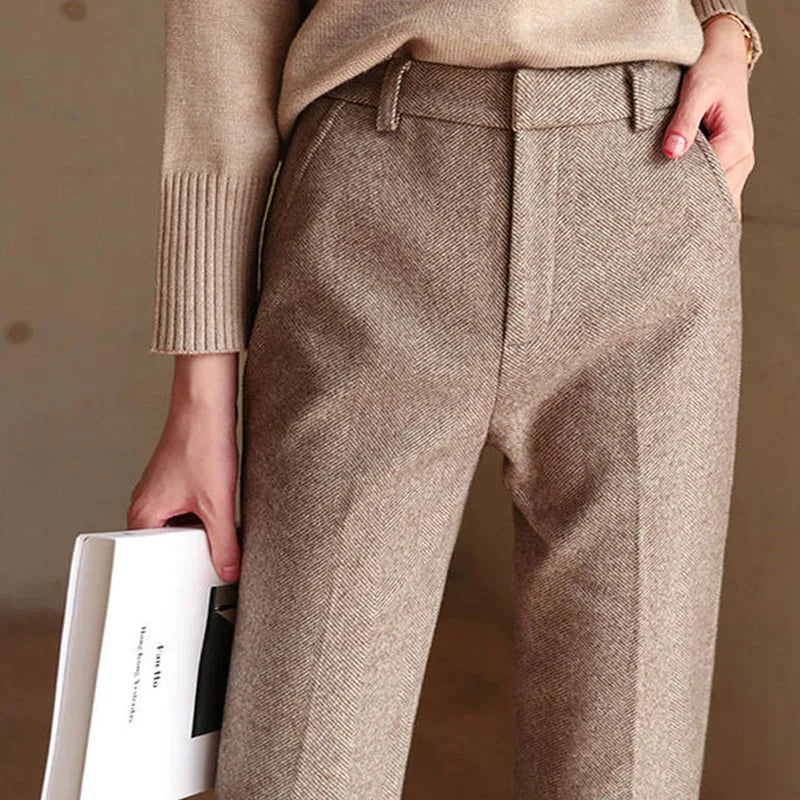 Women's Wool Tailored Trousers – Smart Everyday Comfort – view 7