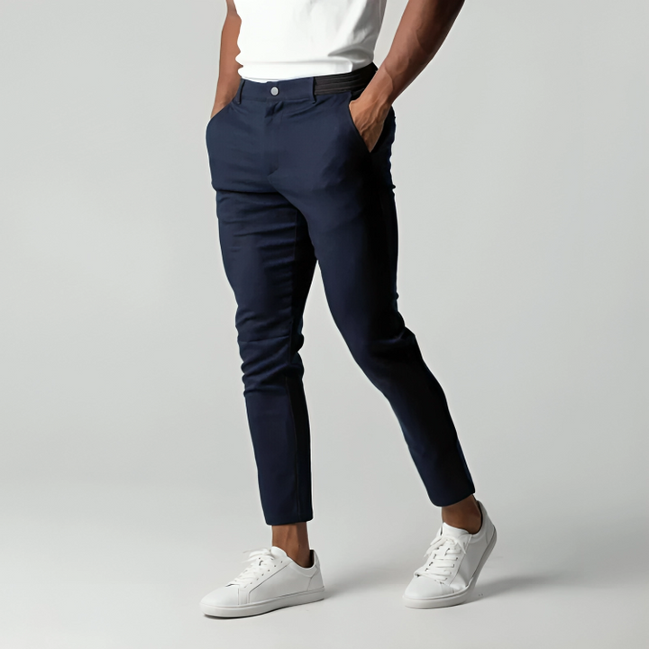 Men's Slim Fit Stretch Chinos – Smart Casual Tapered Trousers – view 5