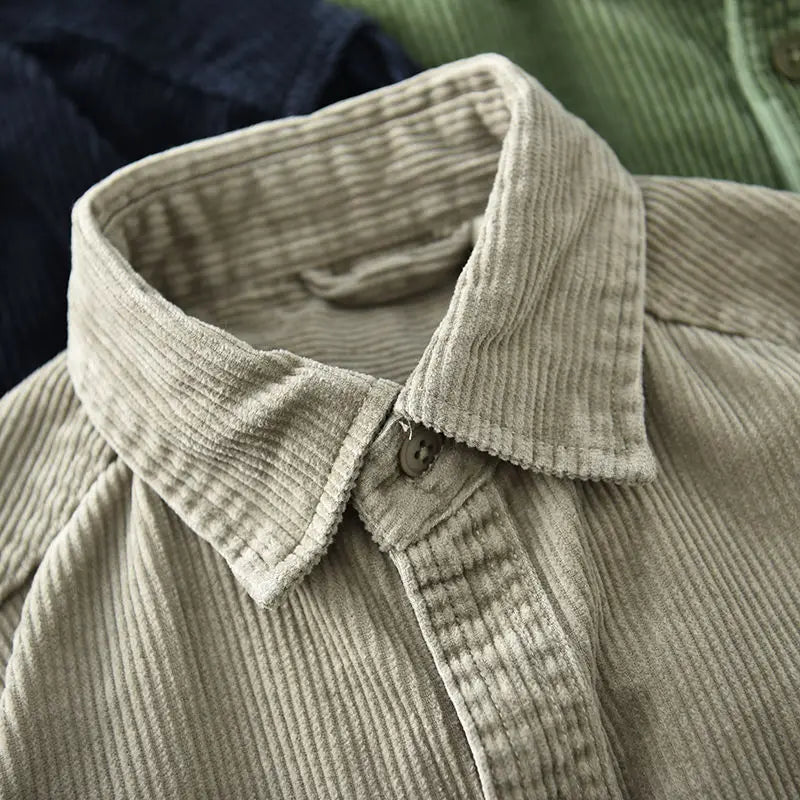 Men's Fine-Wale Corduroy Shirt – Relaxed Autumn Essential – view 5