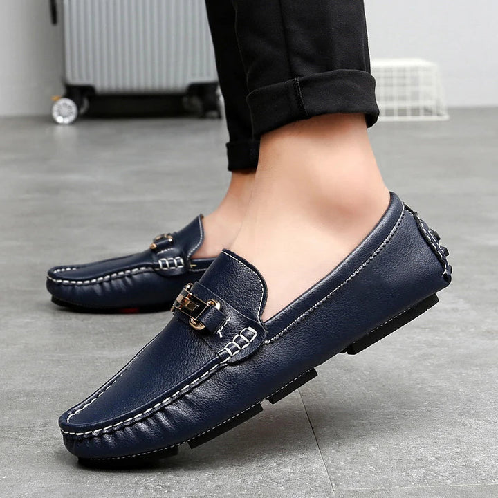 Men's Leather Loafers – Cushioned Slip-On for Work and Weekend – view 2