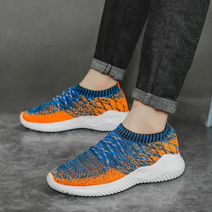 Men's Knit Trainers – Lightweight Breathable Slip-On Shoes