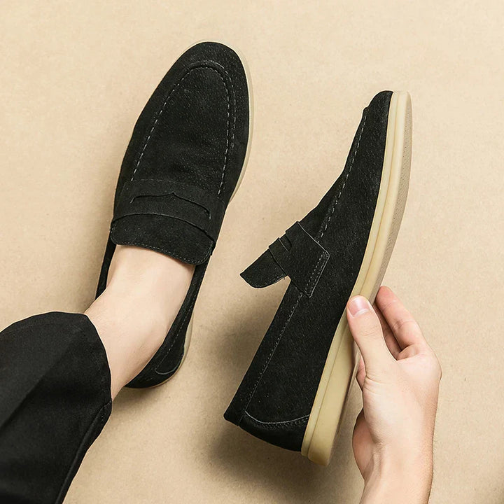 Men's Suede Slip-On Loafers – Milan Smart Casual Shoes – view 7