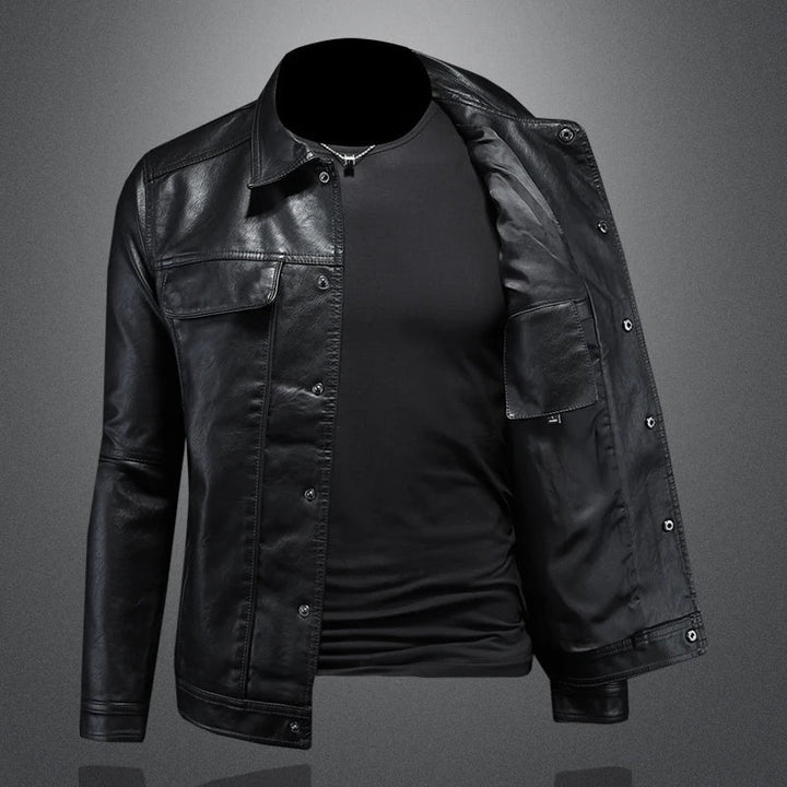 Men's Genuine Leather Jacket – Sleek Tailored Everyday Layer – view 2