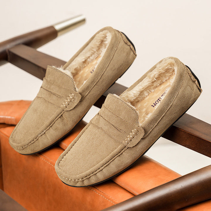 Men's Suede Penny Loafers – Plush-Lined Slip-On Comfort – view 2