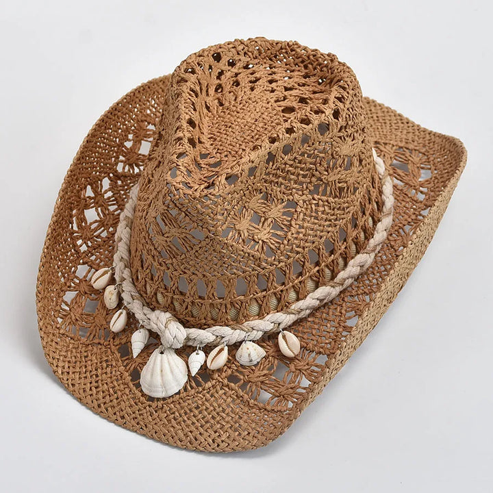 Women's Woven Straw Sun Hat – Breathable Crochet Beach Hat – view 7