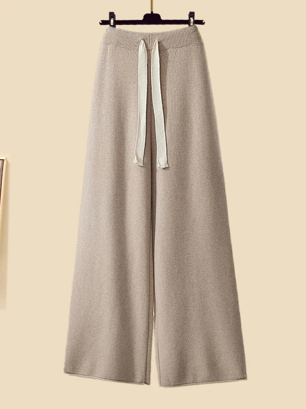 Women's Satin Camisole and Trousers Set – Lace Trim Loungewear – view 8