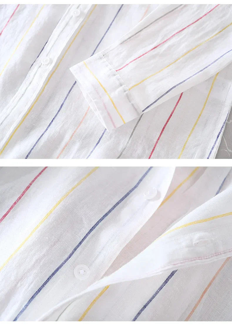 Men's Linen Button-Down Shirt – Breathable Summer Tailoring – view 6