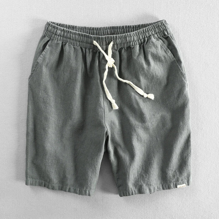 Men's Amalfi Linen Shorts – Drawstring Summer Holiday Shorts – view 5