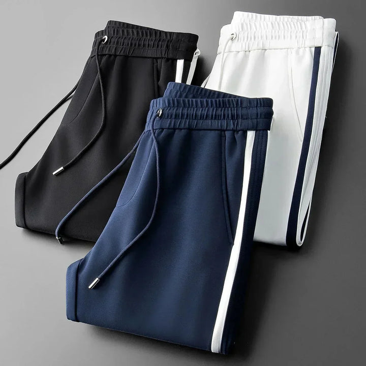 Men's Tapered Track Pants – Side Stripe Everyday Joggers