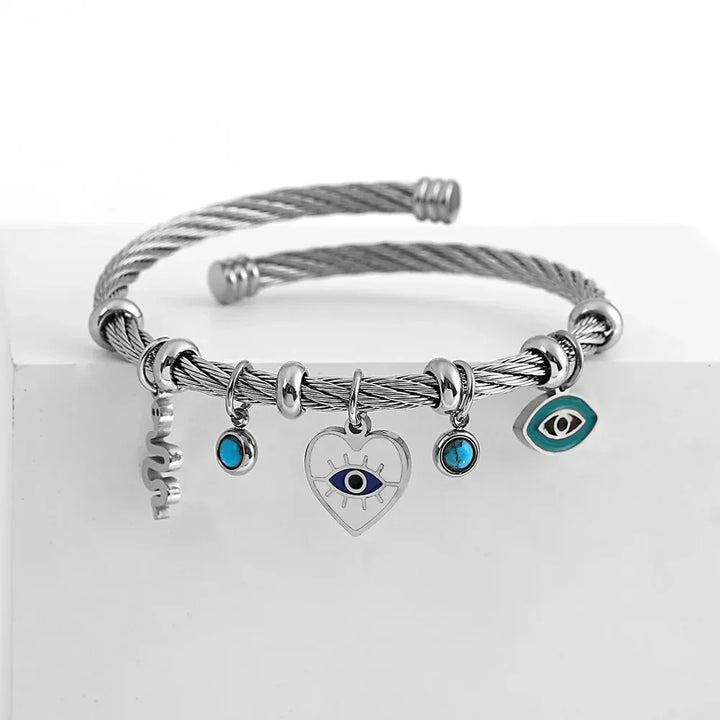Women's Gold-Plated Charm Bracelet – Stainless Steel Jewellery – view 2