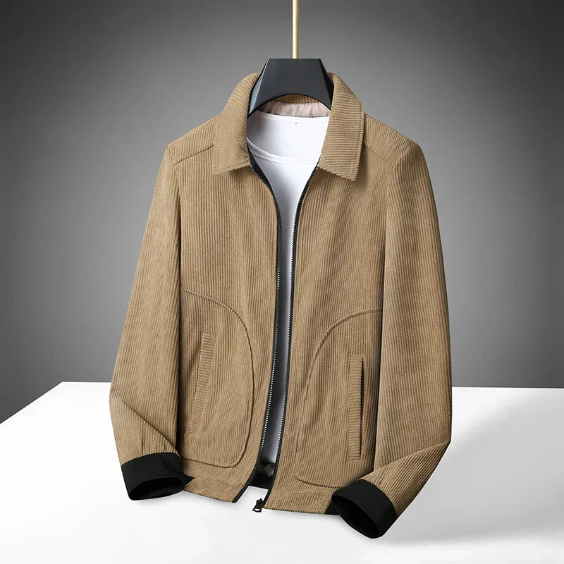 Men's Wide-Wale Corduroy Jacket – Zip-Front Casual Layer – view 4