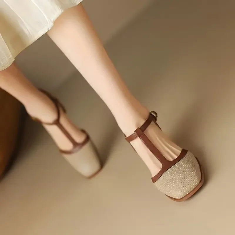 Women's Mid-Heel Orthopedic Shoes - Stylish Comfort for All Day