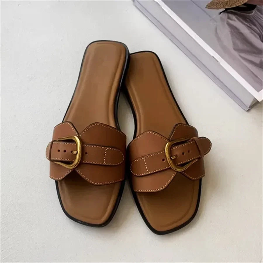 Women's Geneva Buckle Sandals – Cushioned Smart Summer Style – view 8