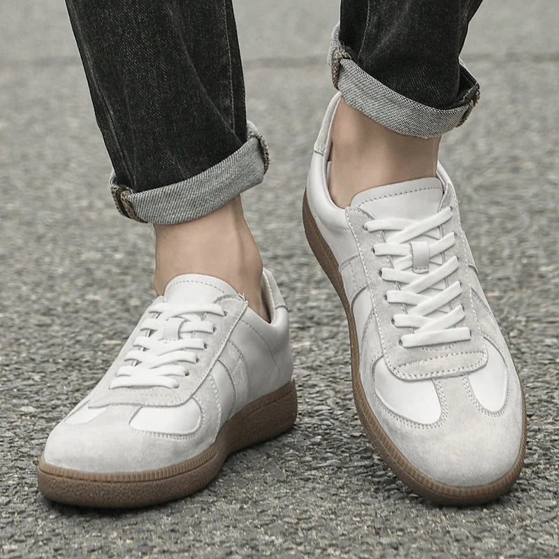 Men's Suede and Leather Trainers – Alpine Everyday Casual – view 5