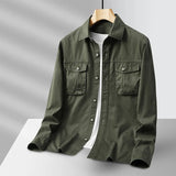 Men's Cotton Military Overshirt – Utility Field Shacket
