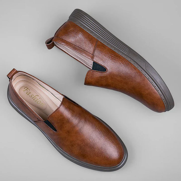 Men's Leather Loafers – Milano Slip-On Smart Casual Shoes – view 2