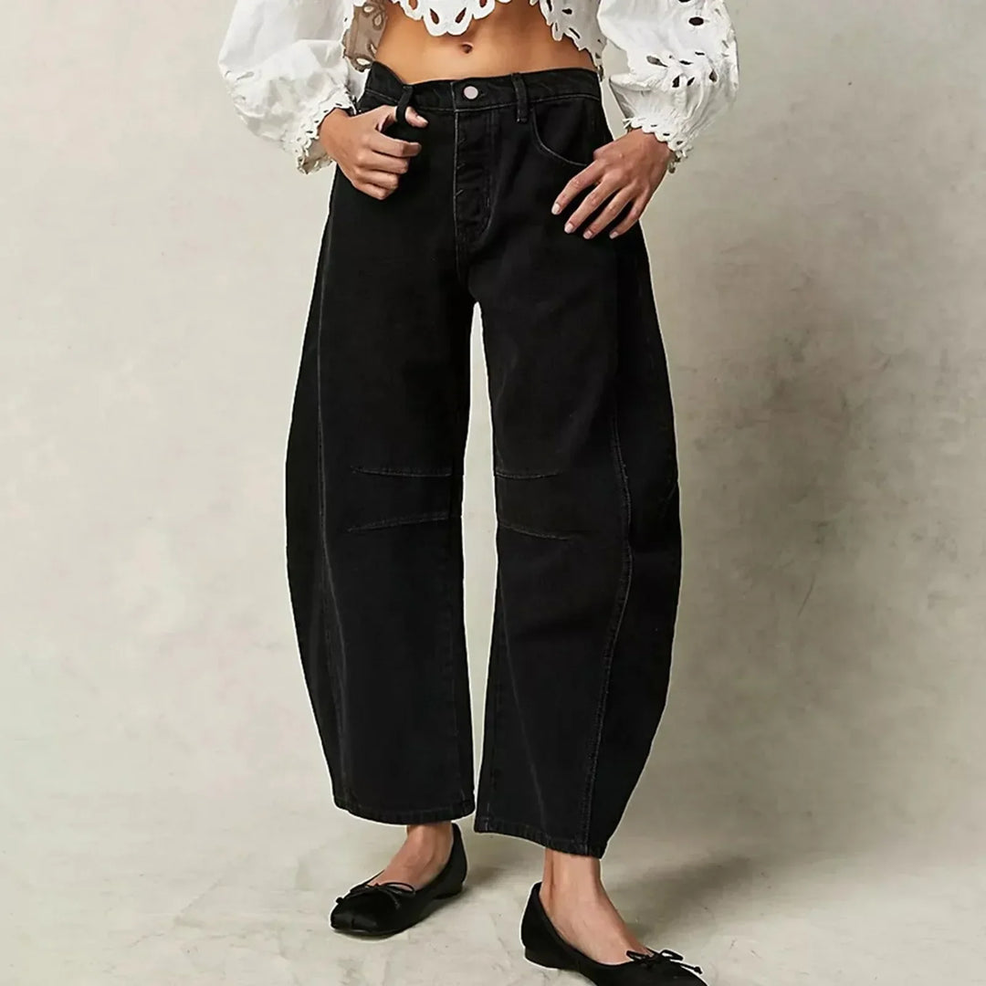 Women's Wide-Leg Stretch Denim Jeans – Relaxed Everyday Fit – view 6