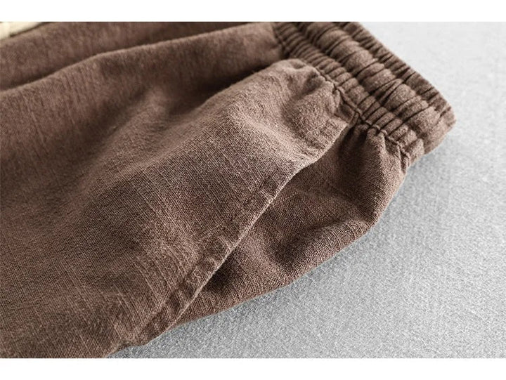 Men's Amalfi Linen Shorts – Drawstring Summer Holiday Shorts – view 7