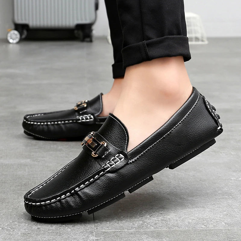 Men's Leather Loafers – Cushioned Slip-On for Work and Weekend – view 5