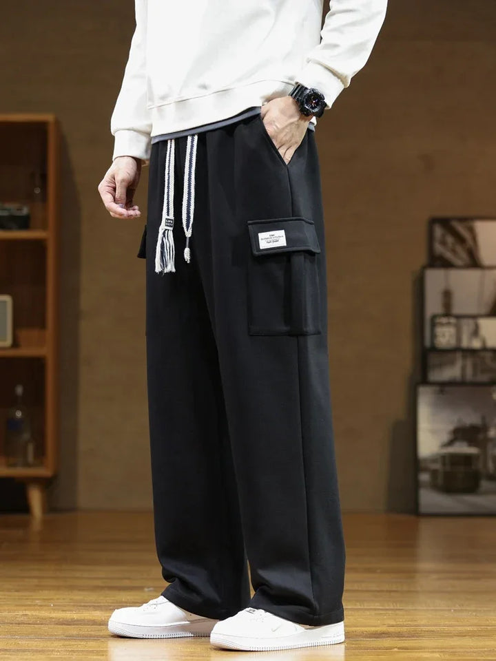 Men's Cotton-Blend Cargo Joggers – Relaxed Wide-Leg Comfort – view 6