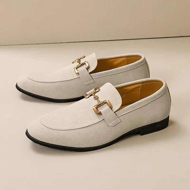 Men's Suede Loafers – Cushioned Slip-On Shoes for Work – view 3