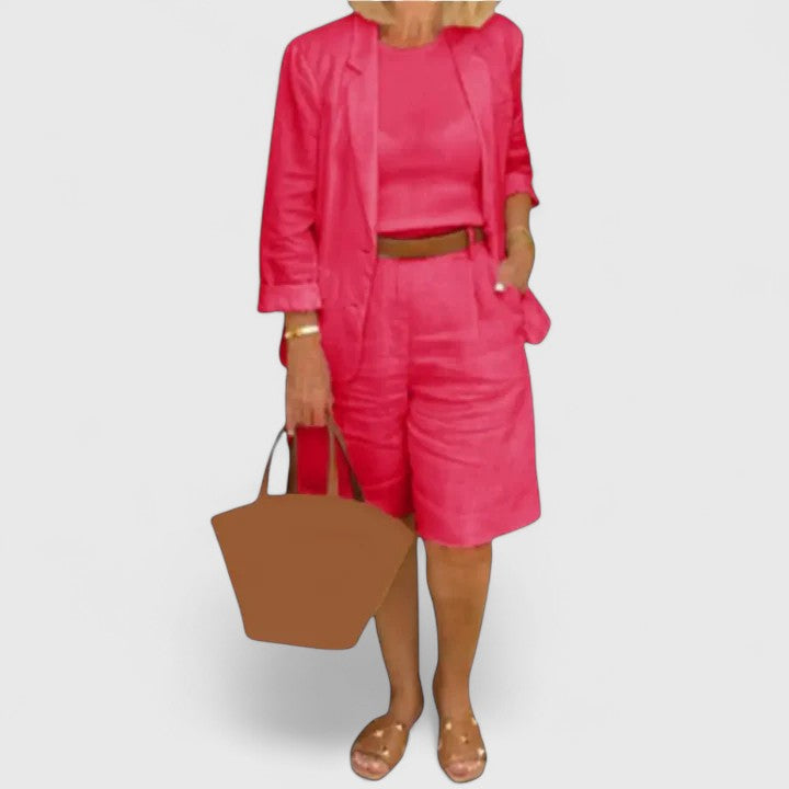 Women's Elegant Two-Piece Suit Set - Perfect for Summer Occasions