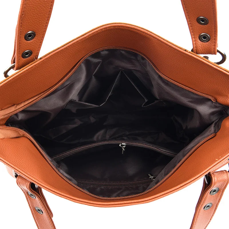Women's Suede Tote Bag – Convertible Shoulder to Crossbody – view 8