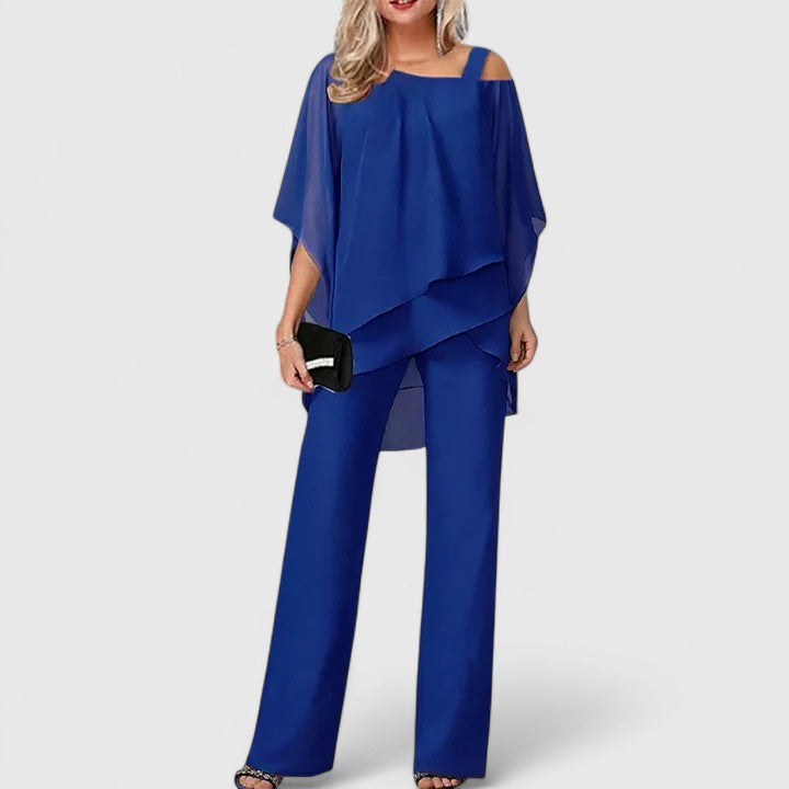 Women's Two-Piece Pant Set - Effortless Elegance for Any Occasion