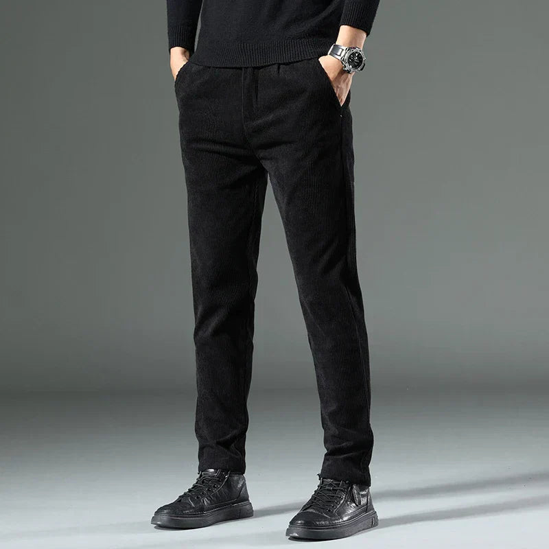 Men's Corduroy Trousers – Relaxed Fit Smart Casual Cords – view 4